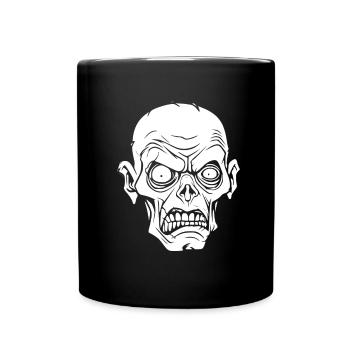 Zombie Halloween Gruselig - Tasse einfarbig - Schwarz - Vorne