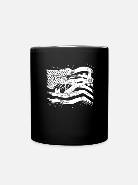 Hélicoptère Hélicoptère - Mug uni - noir