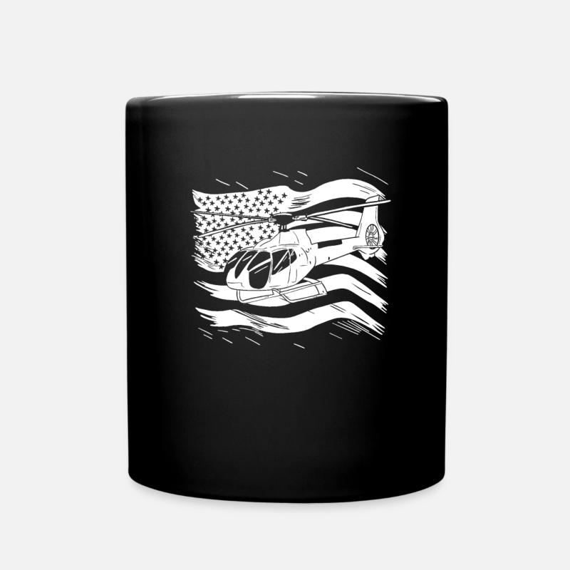 Hélicoptère Hélicoptère - Mug uni - noir