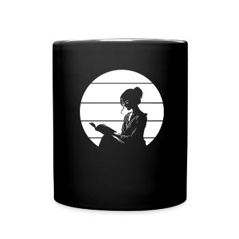 Book Bookworm Bookworm - Full Colour Mug - black - Front