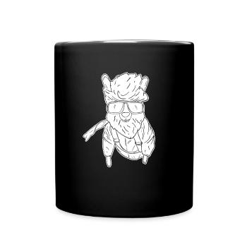 Parachutisme intérieur - Mug uni - noir - Devant