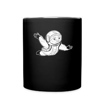 Parachutisme intérieur - Mug uni - noir - Devant