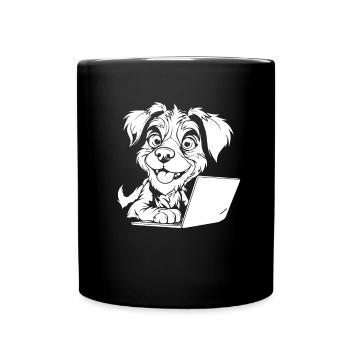 Web Entwickler Webdeveloper - Tasse einfarbig - Schwarz - Vorne
