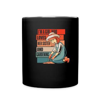 Amateur gardener garden horticultural sister - Full Colour Mug - black - Front