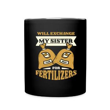 Hobby Gardener Garden Funny - Full Colour Mug - black - Front