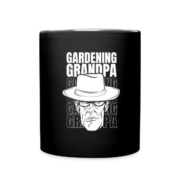 Hobby gardener garden garden grandpa - Full Colour Mug - black - Front