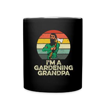 Hobby Gardener Garden Grandpa Horticultural Grandpa - Full Colour Mug - black - Front