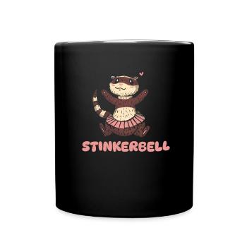 Ferret polecat cute - Full Colour Mug - black - Front