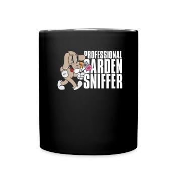 Hobby Gardener Garden Funny Garden Dog - Full Colour Mug - black - Front
