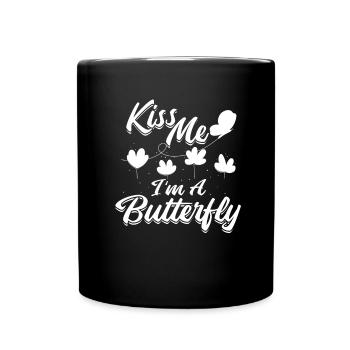 Hobby gardeners garden garden butterflies - Full Colour Mug - black - Front