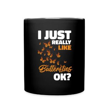 Amateur gardener garden Monarch - Full Colour Mug - black - Front