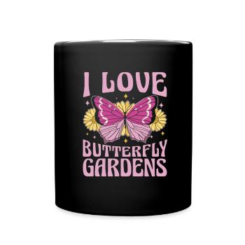 Fleur de jardin jardinier amateur - Mug uni - noir - Devant