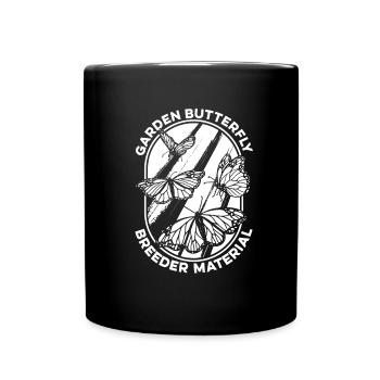 Hobby gardeners garden garden butterflies - Full Colour Mug - black - Front