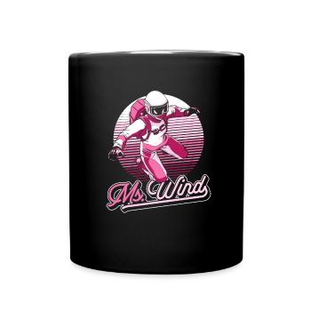 Parachutisme intérieur frais Indoor Fallschirmspringen - Mug uni - noir - Devant