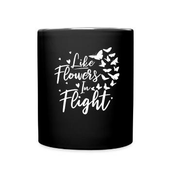 Hobby gardeners garden garden butterflies - Full Colour Mug - black - Front