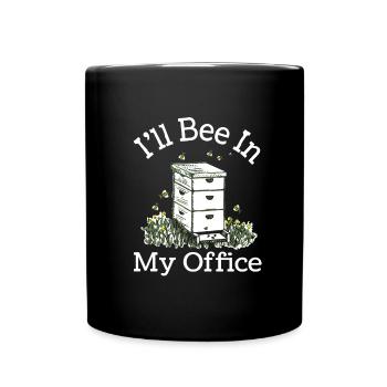 Jardinier amateur jardin abeilles de jardin - Mug uni - noir - Devant