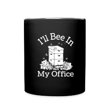 Jardinier amateur jardin abeilles de jardin - Mug uni - noir - Devant
