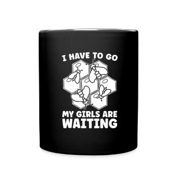 Jardinier amateur jardin abeilles de jardin - Mug uni - noir - Devant