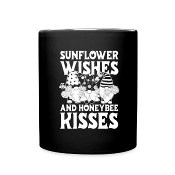 Jardinier amateur jardin abeilles de jardin - Mug uni - noir - Devant