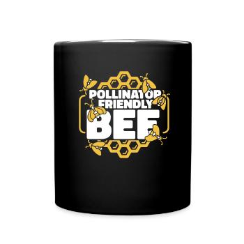 Hobby Gardener Garden Funny Garden Bees - Full Colour Mug - black - Front