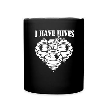 Jardinier amateur jardin abeilles de jardin - Mug uni - noir - Devant