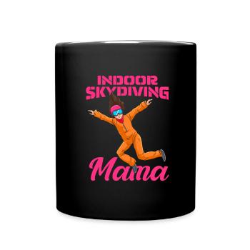 Parachutisme intérieur Mère - Mug uni - noir - Devant