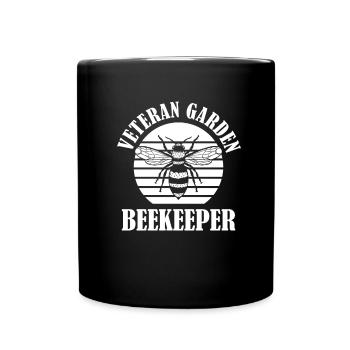Jardinier amateur jardin abeilles de jardin - Mug uni - noir - Devant