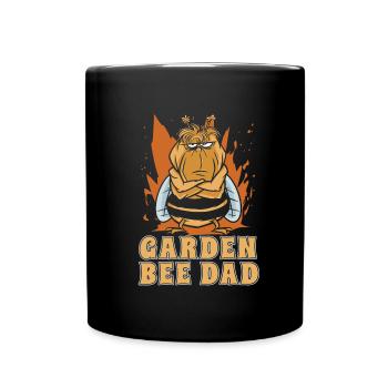 Hobbygärtner Garten Papa Gartenbienen - Tasse einfarbig - Schwarz - Vorne