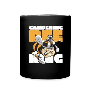 Hobby gardener garden king garden bees - Full Colour Mug - black - Front