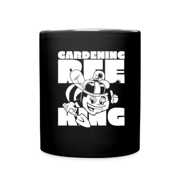 Jardinier amateur jardin abeilles de jardin - Mug uni - noir - Devant