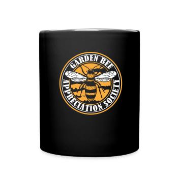 Jardinier amateur jardin abeilles de jardin - Mug uni - noir - Devant