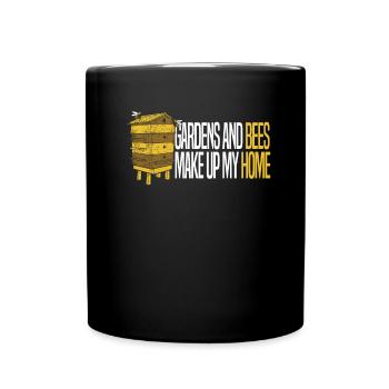 Jardiniers amateurs abeilles de jardin abeilles de jardin - Mug uni - noir - Devant