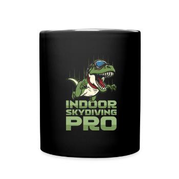 Parachutisme intérieur T Rex - Mug uni - noir - Devant