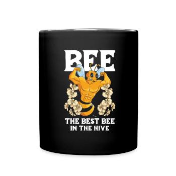 Jardinier amateur jardin ruche abeilles - Mug uni - noir - Devant