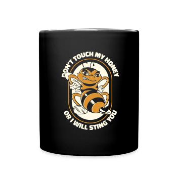 Hobby Gardener Garden Funny Garden Bees - Full Colour Mug - black - Front