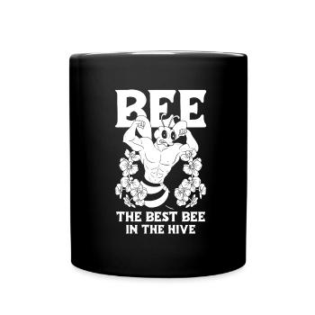 Jardinier amateur jardin ruche abeilles - Mug uni - noir - Devant