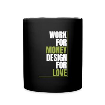 Web Entwickler Webdeveloper Liebe - Tasse einfarbig - Schwarz - Vorne
