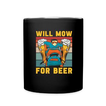 Hobby Gardener Garden Funny Garden Beer - Full Colour Mug - black - Front