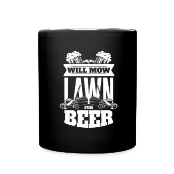 Hobby Gardener Garden Funny Garden Beer - Full Colour Mug - black - Front