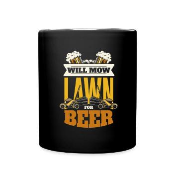 Hobby Gardener Garden Funny Garden Beer - Full Colour Mug - black - Front