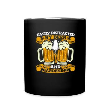Hobby Gardener Garden Shovel Garden Bière - Mug uni - noir - Devant