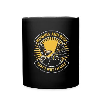 Hobby Gardener Garden Funny Garden Beer - Full Colour Mug - black - Front