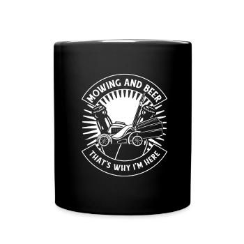 Hobby jardinier jardin bière de jardin - Mug uni - noir - Devant