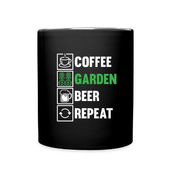 Hobby Gardener Garden Coffee Garden Bière - Mug uni - noir - Devant