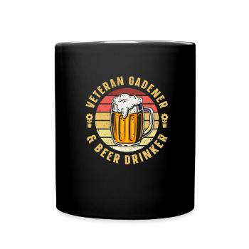 Hobby Gardener Garden Funny Garden Beer - Full Colour Mug - black - Front