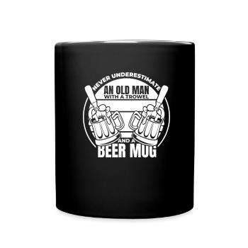 Hobby Gardener Garden Funny Garden Beer - Full Colour Mug - black - Front
