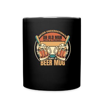Hobby Gardener Garden Funny Garden Beer - Full Colour Mug - black - Front