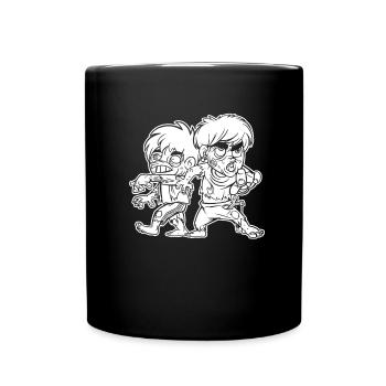 Zombie Halloween Gruselig - Tasse einfarbig - Schwarz - Vorne