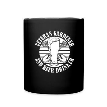 Hobby Gardener Garden Veteran Garden Bière - Mug uni - noir - Devant