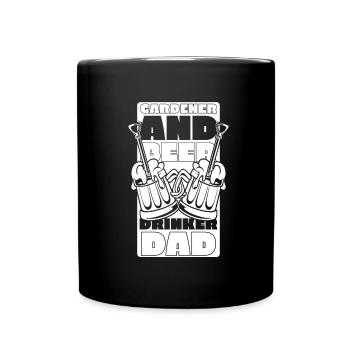 Hobby jardinier jardin bière de jardin - Mug uni - noir - Devant